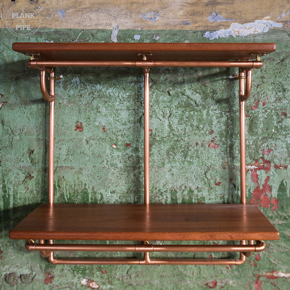 Copper Pipe Shelving Unit - 2 Tier – Plank & Pipe