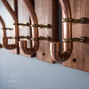 Copper Pipe Clothes Hanger Hooks