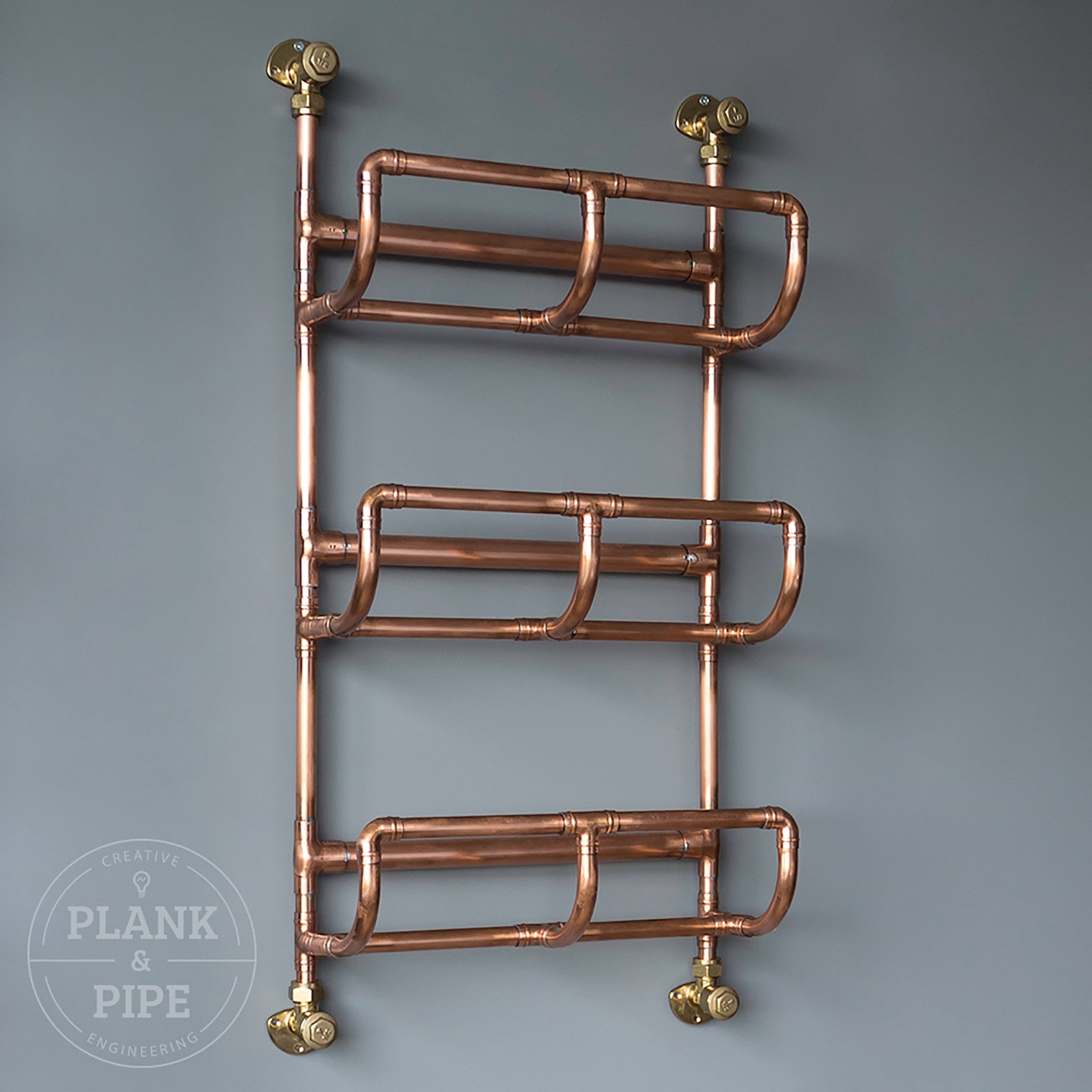 Copper Towel Rack 3 Tier without Towels