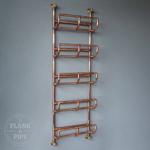Copper towel rack with 5 tiers
